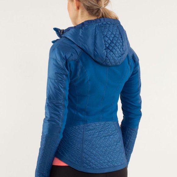 Lululemon Limitless Blue Reflective down Fleece Bundle up Jacket - Picture 1 of 14